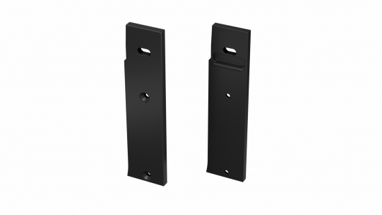 bbbb54eab5ef93ae5f66e0008900 Zaślepka ALU do profilu FLARO czarna lewa flat z otworem