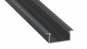 Profil LED wpuszczany GEMI czarny anodowany 2 m