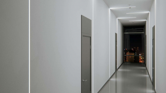 Profil LED wpuszczany GK MONO czarny lakierowany 2 m