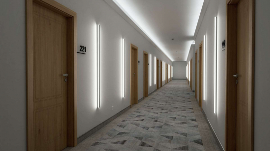 Profil LED dwustronny DOPIO czarny lakierowany 2 m