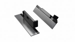 Zaślepka ALU do profilu ZATI czarna z otworem lewa