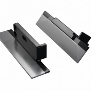 Zaślepka ALU do profilu ZATI czarna z otworem prawa