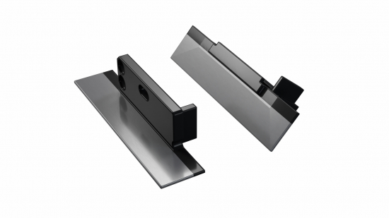 Zaślepka ALU do profilu ZATI czarna z otworem prawa