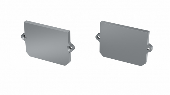 Zaślepka ALU do profilu STRADA M3-M1 srebrna