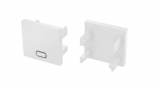 Zaślepka do profilu FALCO biała 2w1