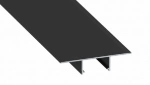 Profil LED GK 12,5mm PLATO czarny lakierowany 2 m