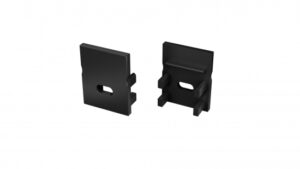 Zaślepka ALU do profilu SLIMO czarna z otworem