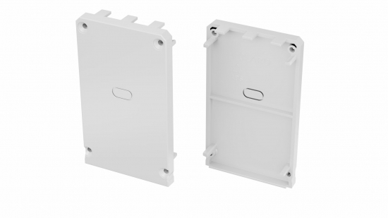 Zaślepka do profilu CLARO biała 2w1