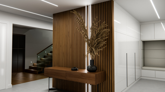 Profil LED wpuszczany GK ZATI czarny lakierowany 3 m