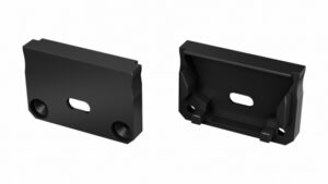 Zaślepka ALU do profilu SILEDA czarna z otworem