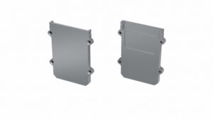 Zaślepka ALU do profilu STRADA M3 srebrna