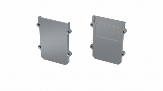 Zaślepka ALU do profilu STRADA M3 srebrna