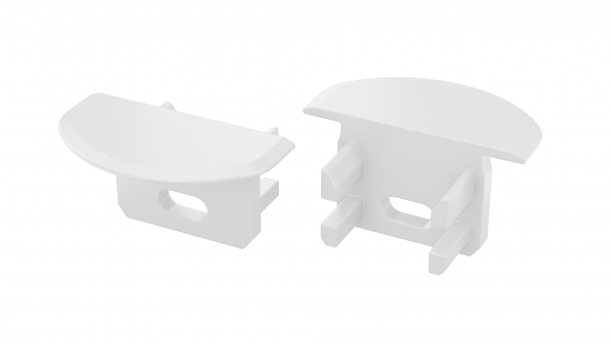 Zaślepka do profilu U biała z otworem