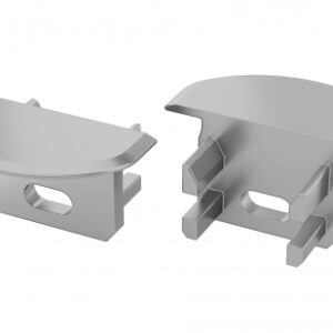 Zaślepka do profilu U szara z otworem