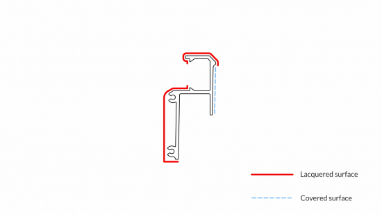 Profil LED krawędziowy IPA12 czarny lakierowany 1 m