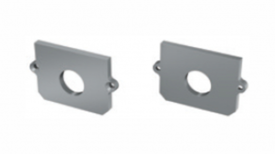 ecc245854928ffea1fcfeca227b7 Zaślepka ALU do profilu STRADA M3-M1 srebrna z otworem