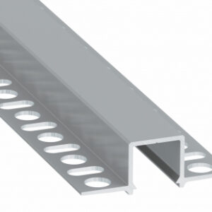 Profil LED podtynkowy GK GAUDI srebrny anodowany 1 m