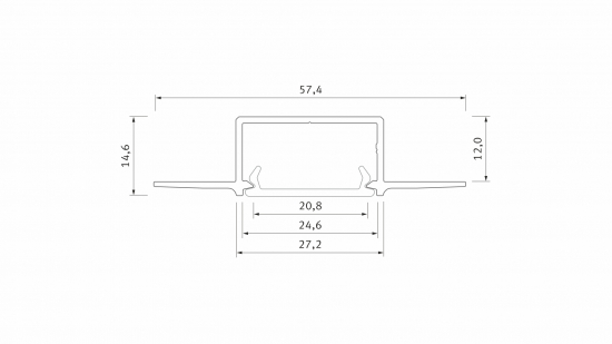 ed3905a04642b3dcc220270466f5 Profil LED podtynkowy GK HIRO surowy 3 m