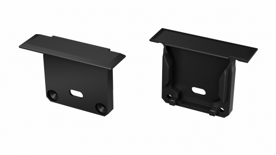 Zaślepka ALU do profilu inDILEDA czarna z otworem