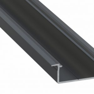 Profil LED wpuszczany GEMI czarny anodowany 3 m