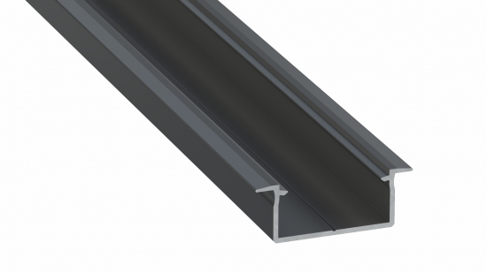 ef629e08783dc2dbb323321c9894 Profil LED wpuszczany GEMI czarny anodowany 3 m