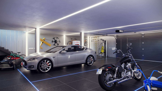 Profil LED wpuszczany SORGA czarny lakierowany 1 m