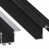 Profil LED wpuszczany SUBLI czarny lakierowany 3 m