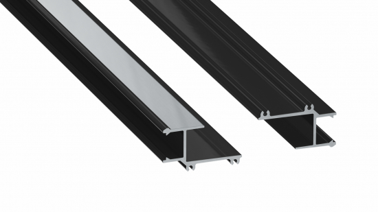 Profil LED krawędziowy APA16 czarny lakierowany 2 m