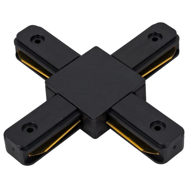 Łącznik poczwórny do szynoprzewodów Master czarny