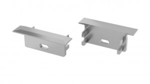 Zaślepka do profilu GEMI szara z otworem