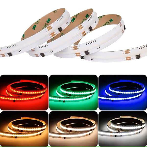 154abc710083f885b72c70a7b6b0f72e Taśma LED COB 24V Cyfrowa RGB+CCT WS2805 26W/m 840 LED 5m