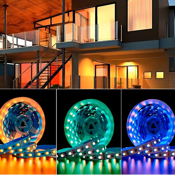 52cd083475980270ab7755af71a9ad2e Taśma LED 24V RGBW Zimna 60xSMD5050 19,2W/m Pro 5m