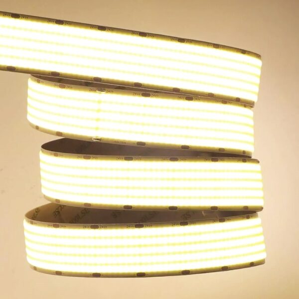6671587d092603c924d8478d468260b5 Taśma LED COB 24V 30W/m 2000lm CRI90 Ciepła 5m