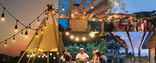 Żarówka LED E27 Filament 1W Ciepła Ozdobna do Girland