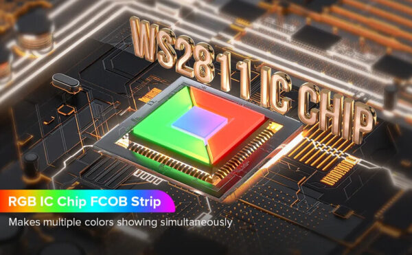 Taśma LED COB 24V Cyfrowa RGB WS2811 21W/m 720 LED 5m