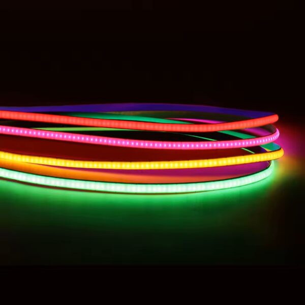 dce0c502e7cf63663bb02482fc464d4b Taśma LED COB 12V Slim 5mm fioletowa 10W/m 400 LED 5m