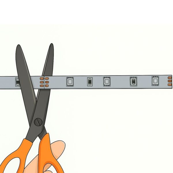 Docięcie taśmy LED na wymiar