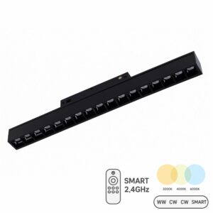 06b632e64699d238f6ffed56bb9cdf3b Lampa magnetyczna punktowa 18W 33cm CCT Switch Czarna