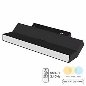 Reflektor magnetyczny mleczny 18W 33cm CCT Switch Czarny