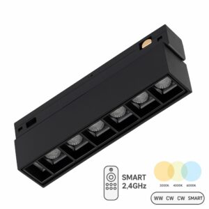 1e2854ad550dd6f573fd30ce265e2285 Lampa magnetyczna punktowa 6W 11cm CCT Switch Czarna