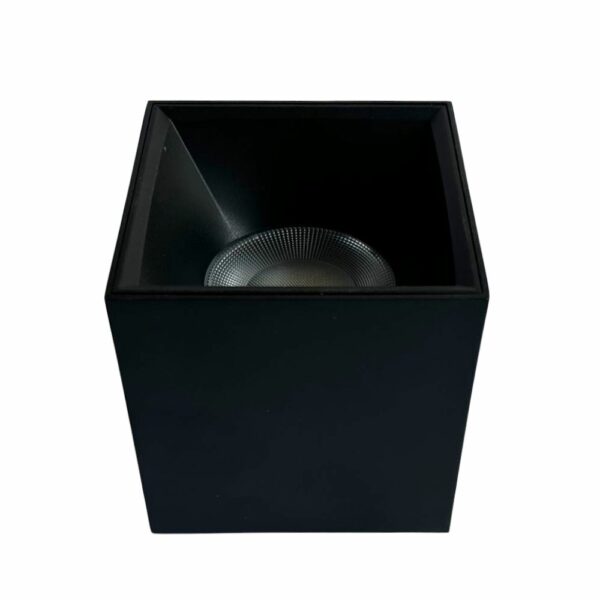 Oprawa kwadratowa LED 12W CRI90 natynkowa IP65 Czarna