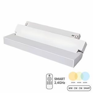 3980061c3a8f4a43791b5ed5e3400b62 Reflektor magnetyczny mleczny 12W 22cm CCT Switch Biały