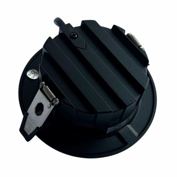 Panel LED 7W Czarny Downlight okrągły 4000K