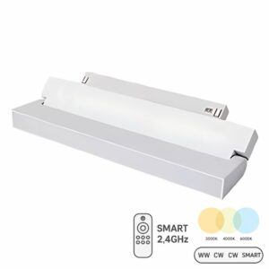 Reflektor magnetyczny mleczny 18W 33cm CCT Switch Biały