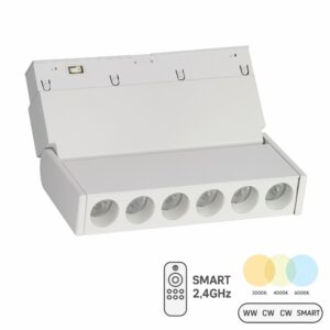 Reflektor magnetyczny punktowy 6W 11cm CCT Switch Biały