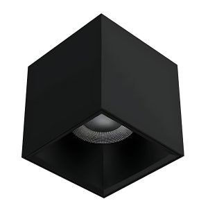 Oprawa kwadratowa LED 12W CRI90 natynkowa IP65 Czarna