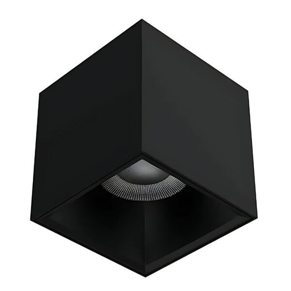 Oprawa kwadratowa LED 12W CRI90 natynkowa IP65 Czarna