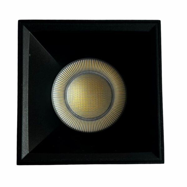 Oprawa kwadratowa LED 12W CRI90 natynkowa IP65 Czarna