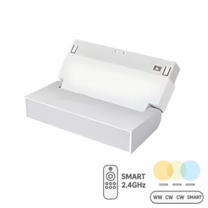 Reflektor magnetyczny mleczny 6W 11cm CCT Switch Biały