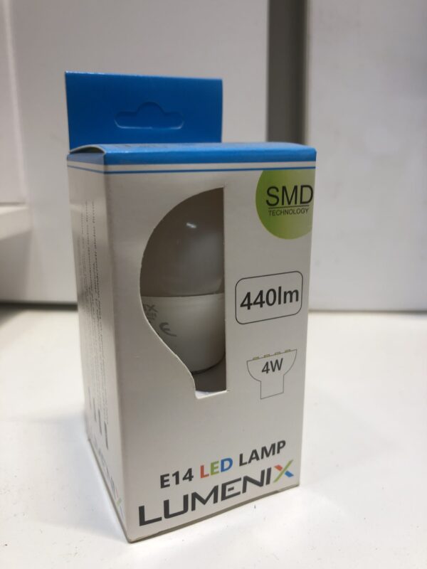 07651adb9bd3b470a073f295e3148141 Żarówka LED E14 G45 4W 6000K